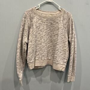 J Crew Womens Vintage Fleece Sweatshirt Terry Pullover Grey Size M Casual Lounge